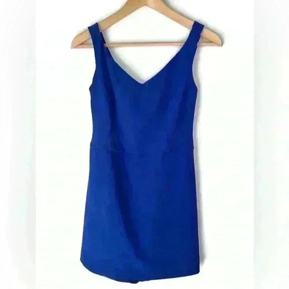Zara Trafaluc Womens Royal Blue Preppy Prep Skort Romper Girlie Summer Small - Picture 1 of 12